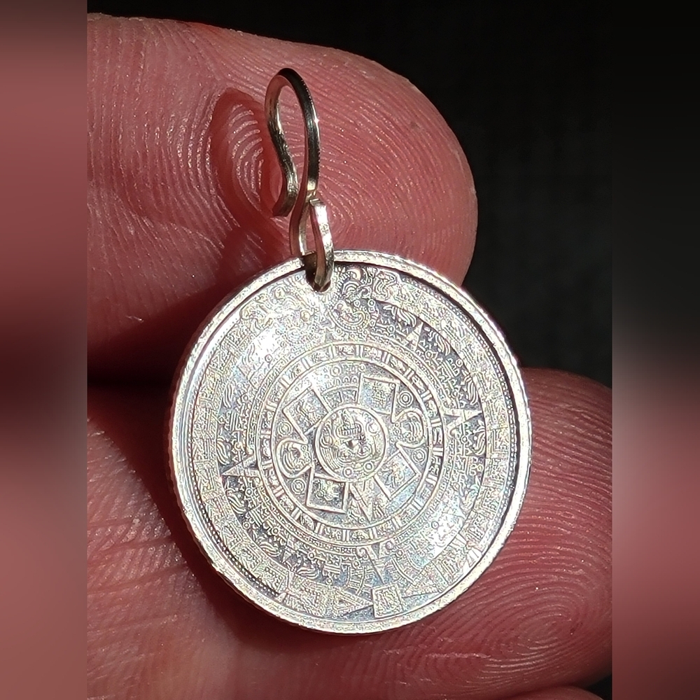 999 Silver Handmade Pendant w/ S Hook Clasp - Solid 925 Sterling silver